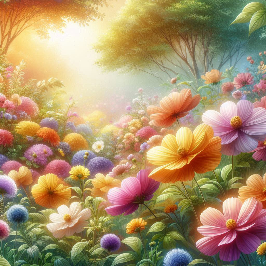 “Blooming flowers – representing joy and mindfulness